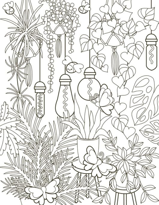 Café Cuties Colouring Book