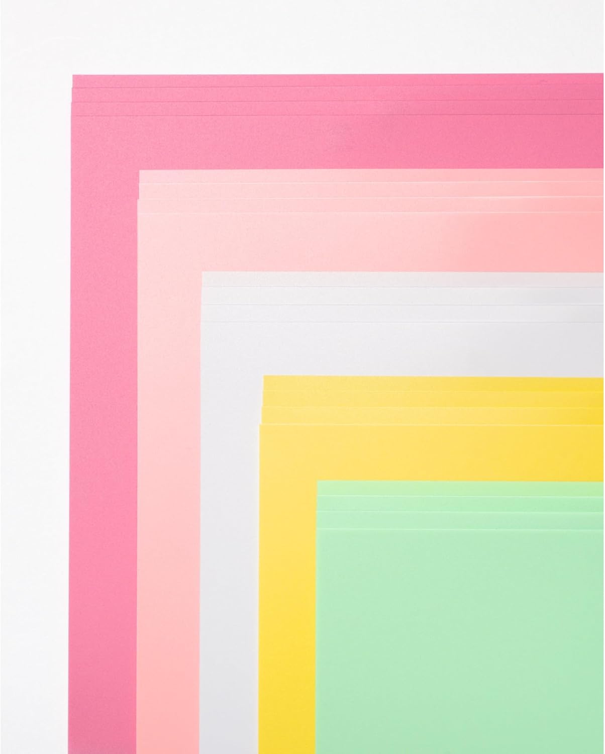 Origami Folding Sheets Plastic 20x20cm - 5 Colours