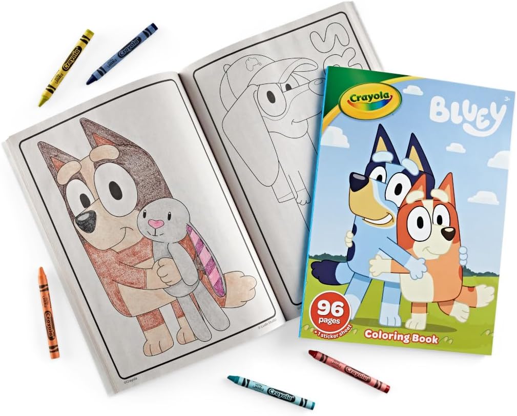 Crayola Bluey Colouring Book (96 Pages)