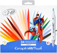 GRAPH'IT Brush Dual Tip Alcohol Markers - Comics (Set of 24)