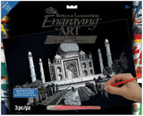 Silver Engraving Art Famous Places - Taj Mahal