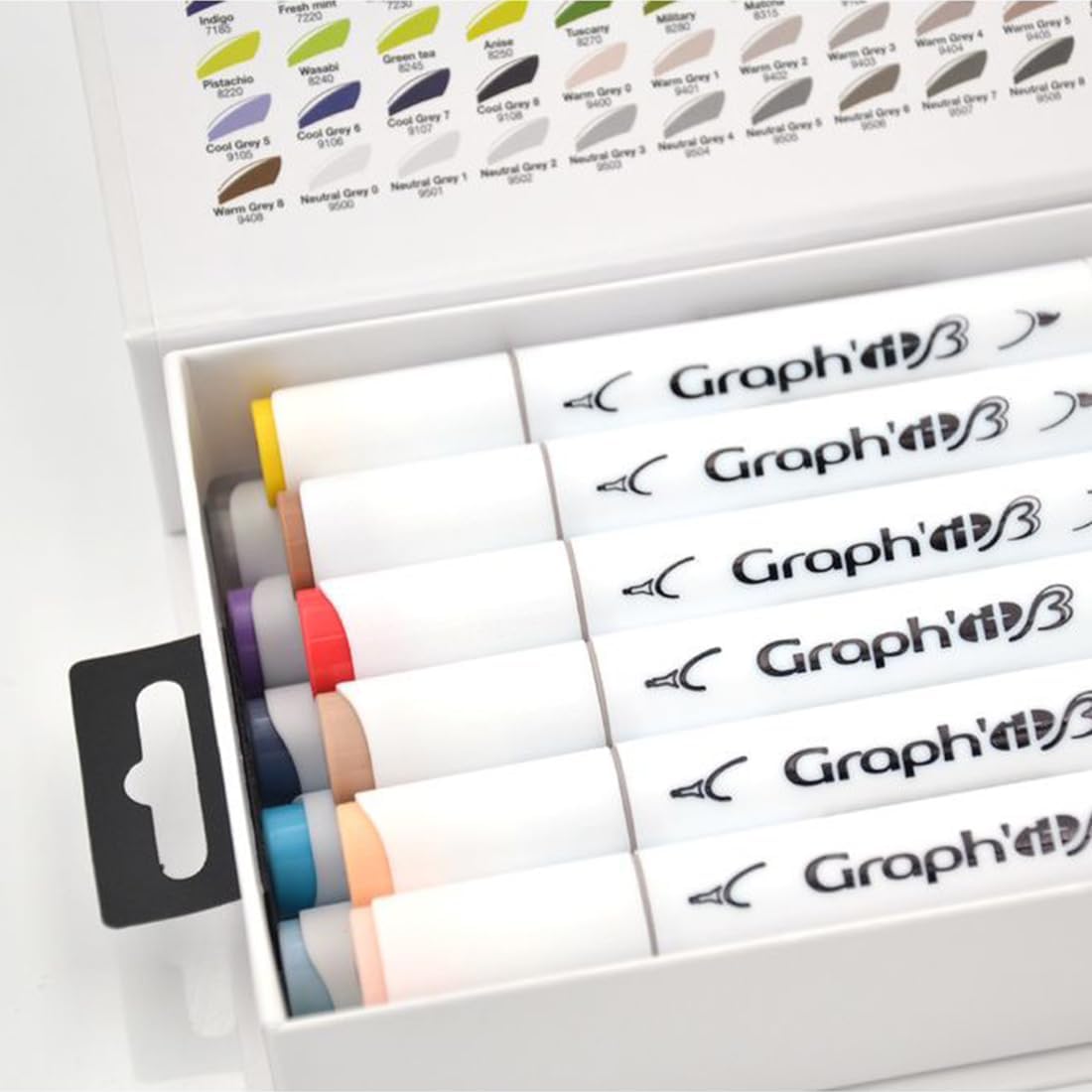 GRAPH'IT Brush Double Tip Markers - Comics (Set of 12)