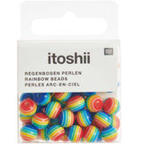 Rainbow Beads Round Ø 8mm (48 Pack)