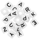 Rico Design Cube Bead Set White - Fresh/Crazy/Lucky/Happy