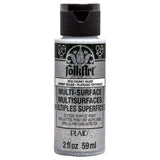 FolkArt Multi-Surface Glitter Acrylic 59ml - Chunky Silver