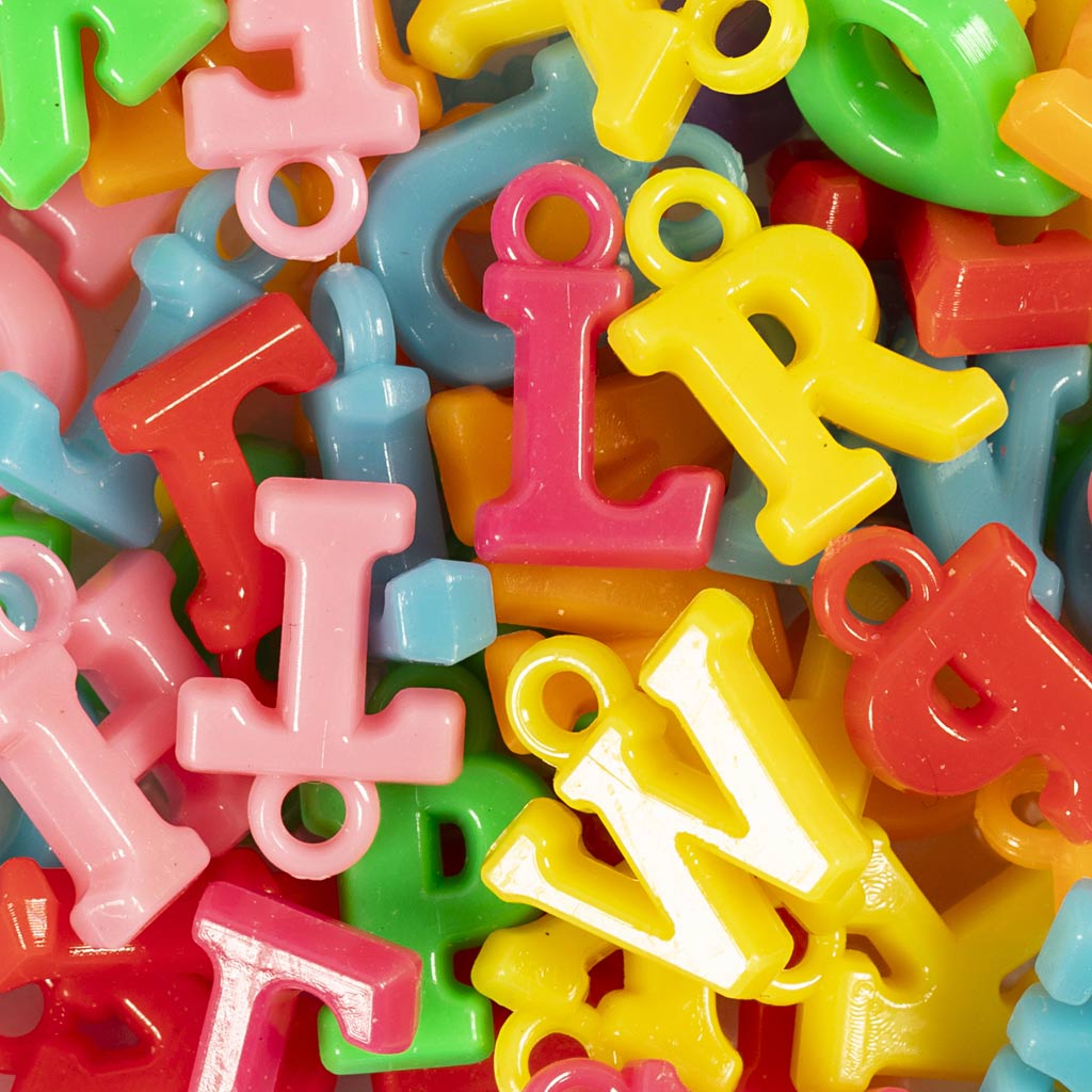 Letter Beads Size 1-2cm 50g