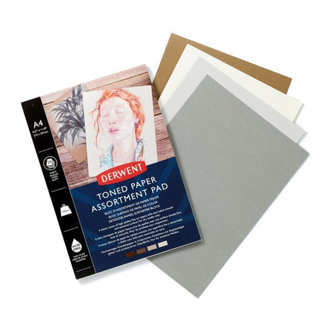 Derwent Assorted Toned Paper Pad A4