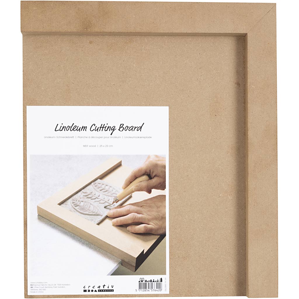 Linoleum cutting board