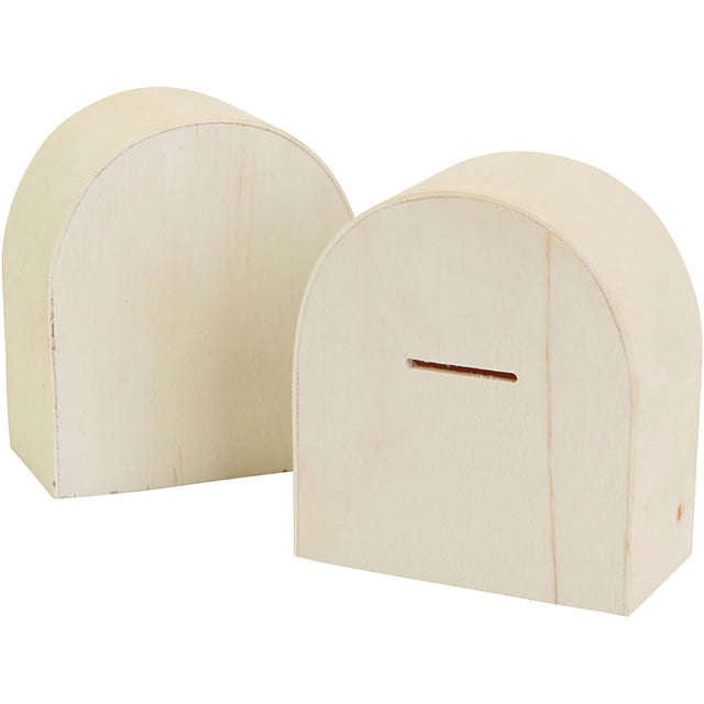 Wooden money box