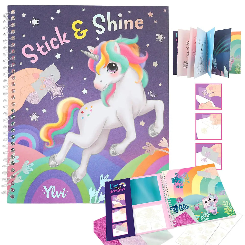 Ylvi Colouring Book Stick & Shine Book