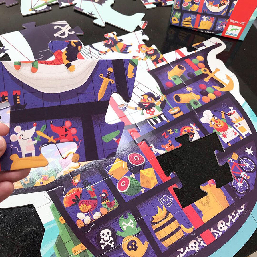 Djeco The Pirate Ship 36 Piece Giant Jigsaw Puzzle