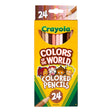 Crayola Colours Of The World Coloured Pencils (24 Pack)