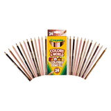 Crayola colored pencils set with packaging on a white background