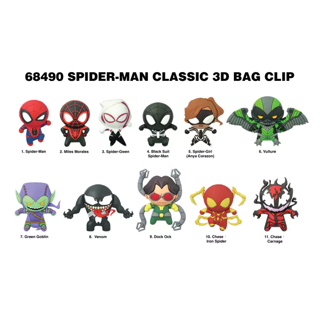 Spider Man Bag Clips Blind Bags - Classic Series