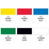 Liquitex Acrylic Gouache - Primary Set (6 x 22ml)
