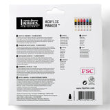 Liquitex Acrylic Marker Set 6x15mm - Fluorescents
