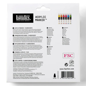 Liquitex Acrylic Marker Set 6x15mm - Fluorescents