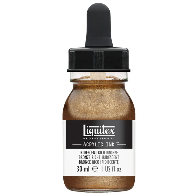 Liquitex Acrylic Ink 30ml - Iridescent Rich Bronze
