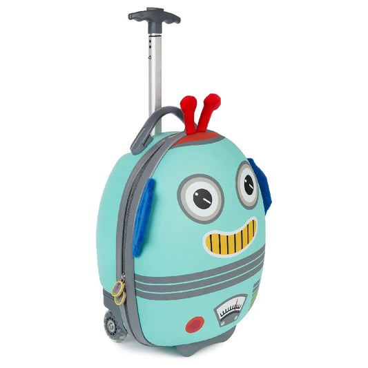 Boppi Tiny Trekker Kids Luggage Travel Suitcase Carry On Robot