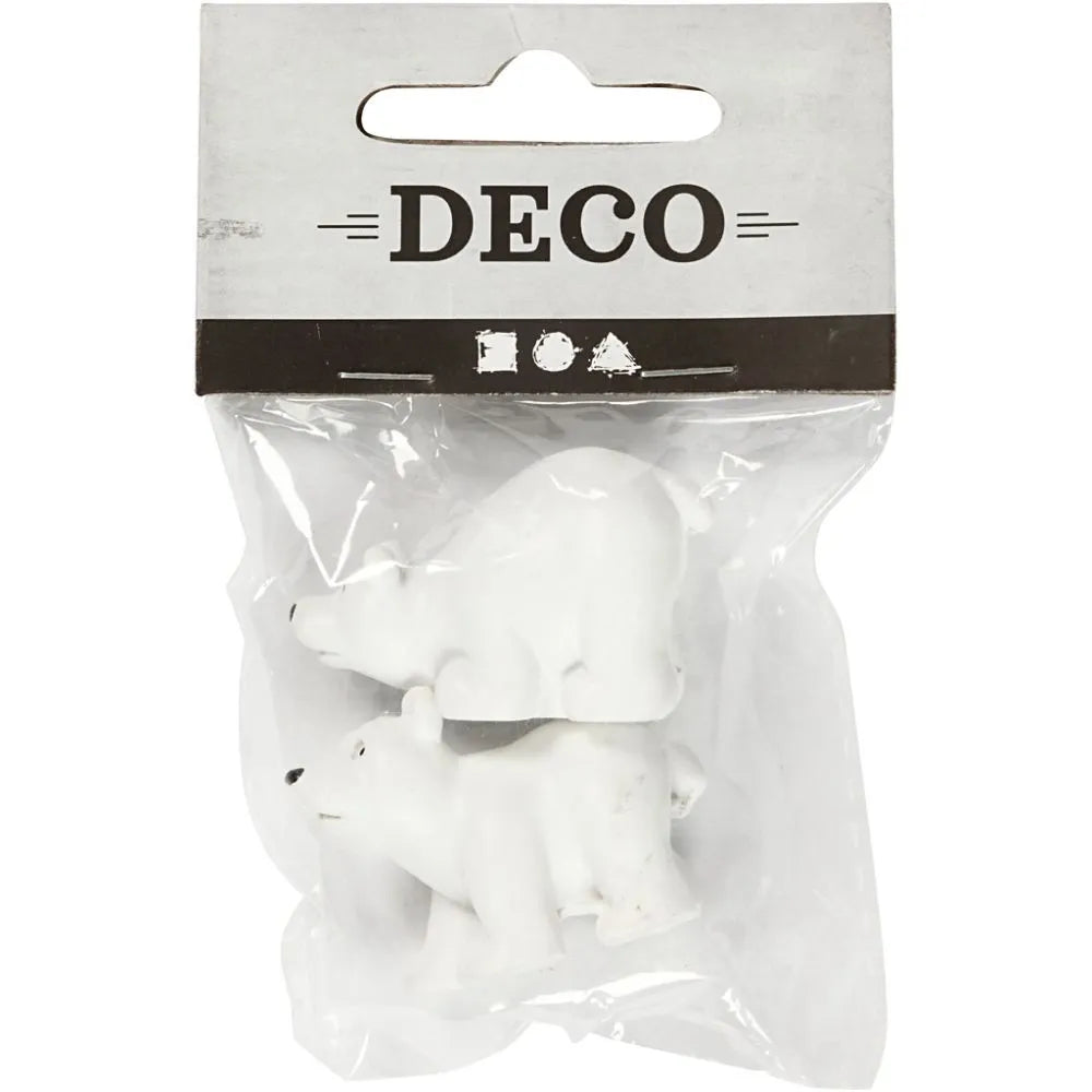 Small polar bear figures