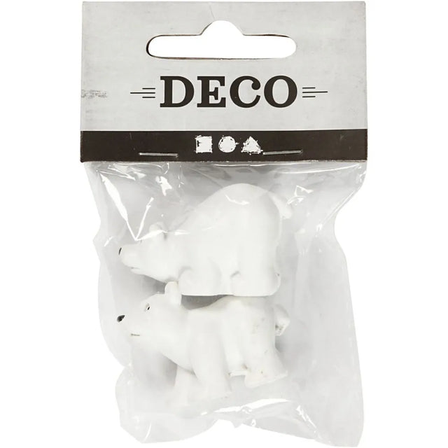Small polar bear figures