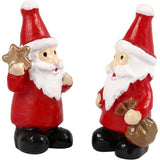 Miniature Father Christmas Figurines (2 Pack)