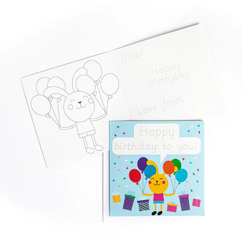 Traceable Handwriting Practice Birthday Cards (10 Pack)