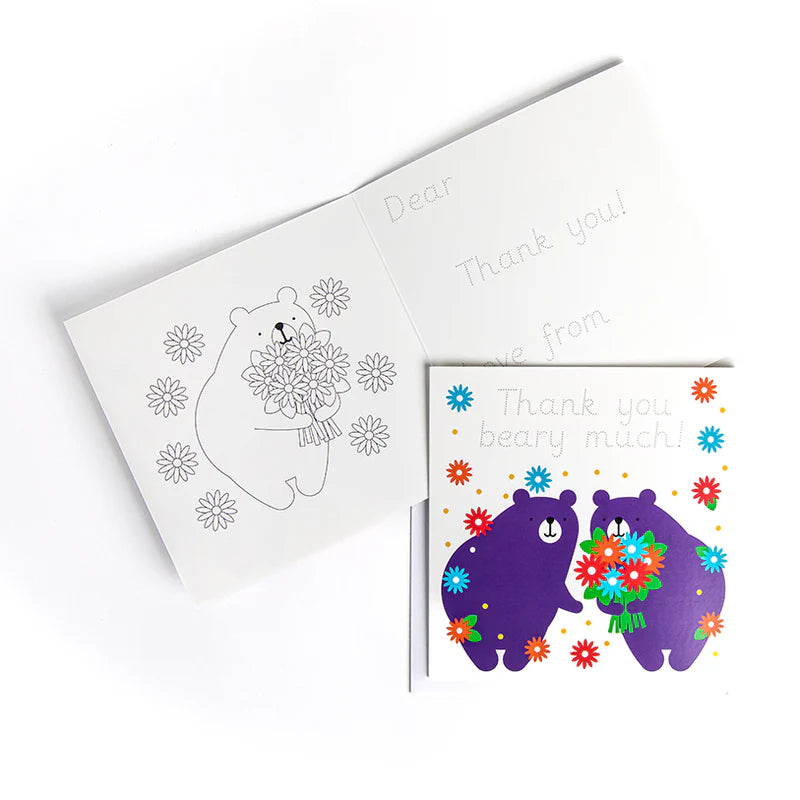 Traceable Handwriting Practice Thank You Cards (10 Pack)