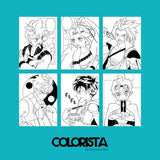 Colorista - Colouring Kit - Heroes of Manga 12pc