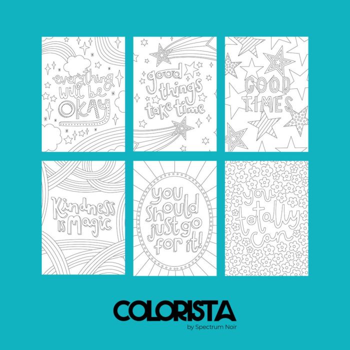 Colorista - Colouring Kit - Positive Vibes 12pc