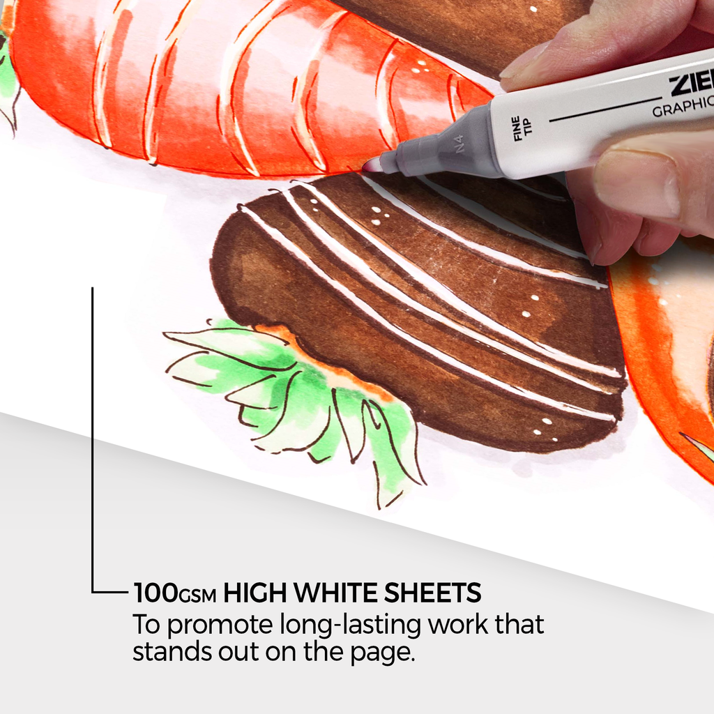 Zieler A4 Marker and Illustration Pad (32 Sheets)