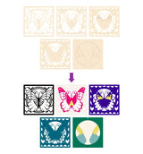 Splat Planet Wood Art Kit - Butterfly