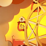 Sunset Carnival DIY Music Box 3D Wooden Puzzle