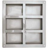 ade by Me soap mold rectangular 21.5x14.8x3cm 6 pieces