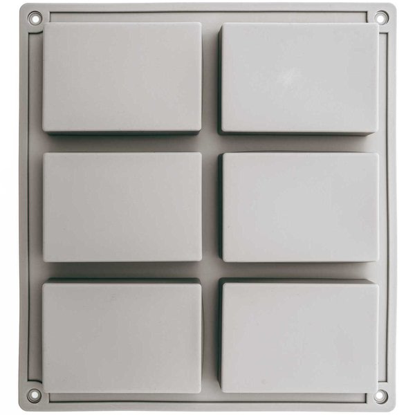 ade by Me soap mold rectangular 21.5x14.8x3cm 6 pieces