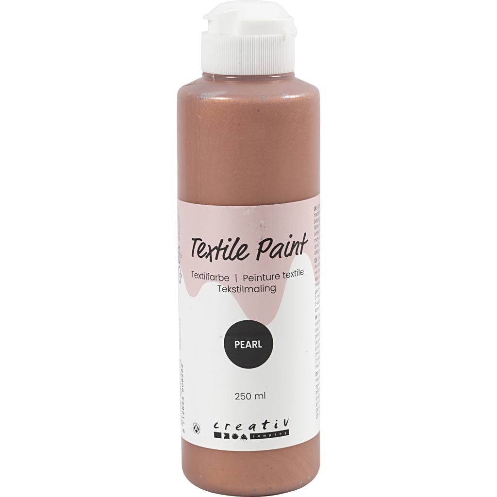 Textile Paint Mother of Pearl Opaque Copper 250ml