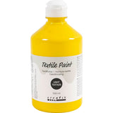 Textile Paint Semi Opaque Primary Yellow 500ml