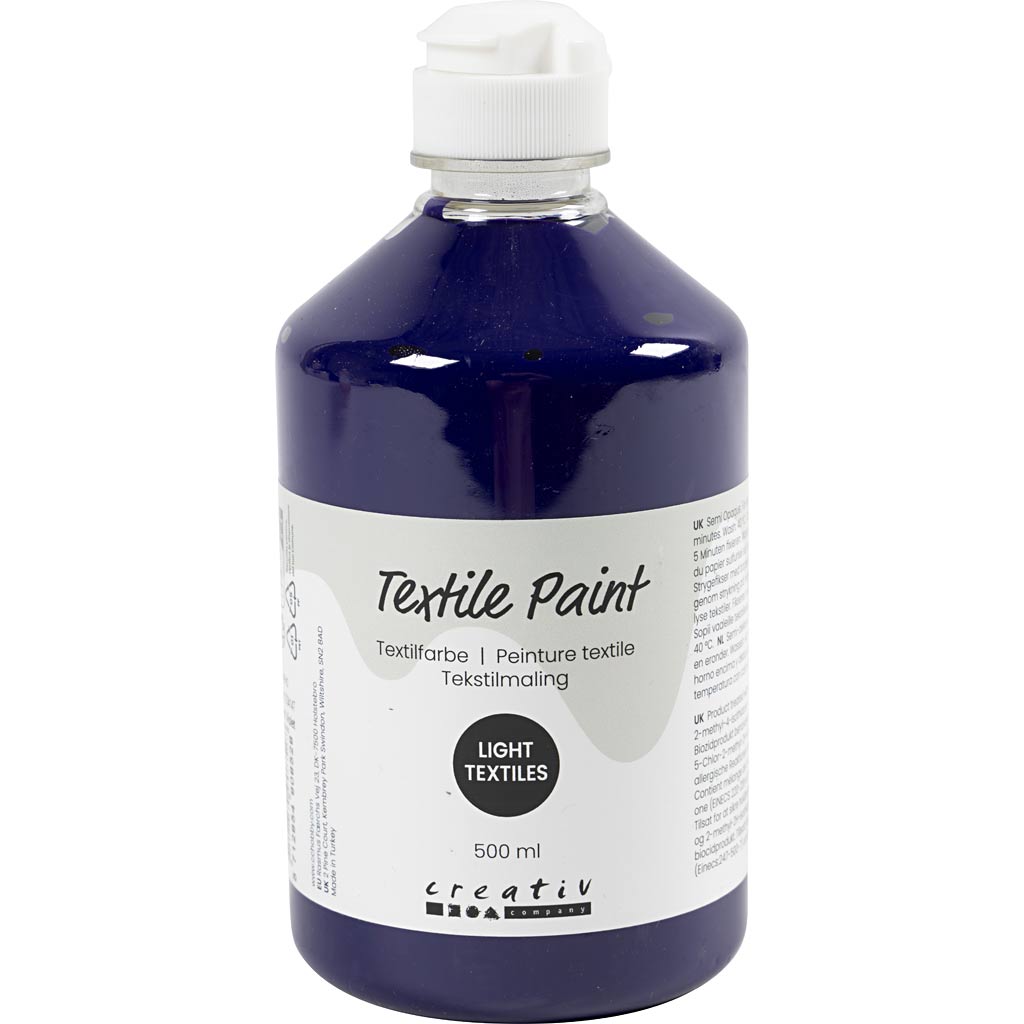 Textile Paint Semi Opaque Red Violet 500ml