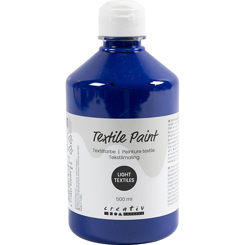 Textile Paint Semi Opaque - Brilliant Blue 500ml