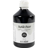 Textile Paint Semi Opaque Black 500ml