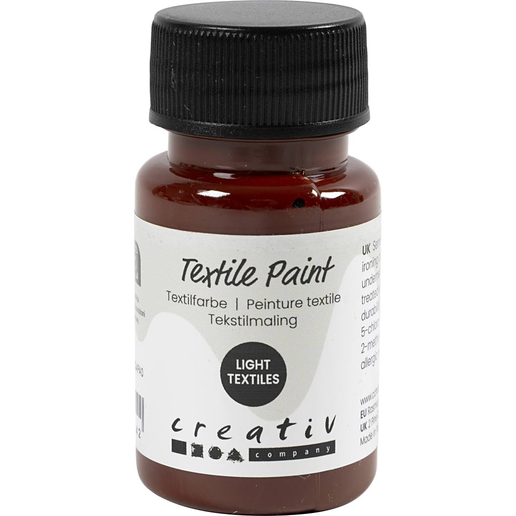 Textile Paint Semi Opaque Brown 50ml
