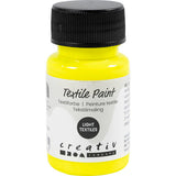 Textile Paint Semi Opaque Neon Yellow 50ml