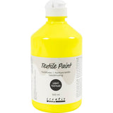 Textile Paint Semi Opaque Neon Yellow 500ml