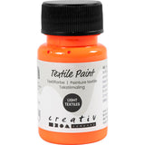 Textile Paint Semi Opaque Neon Orange 50ml