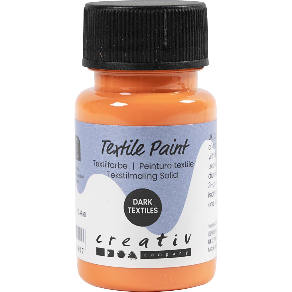 Textile Paint Opaque Orange 50ml