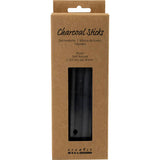 Charcoal Sticks Natural L: 135cm dia. 10mm (18 Pieces)