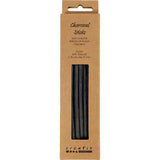 Charcoal Sticks Natural L: 15cm dia. 5mm (5 Pieces)