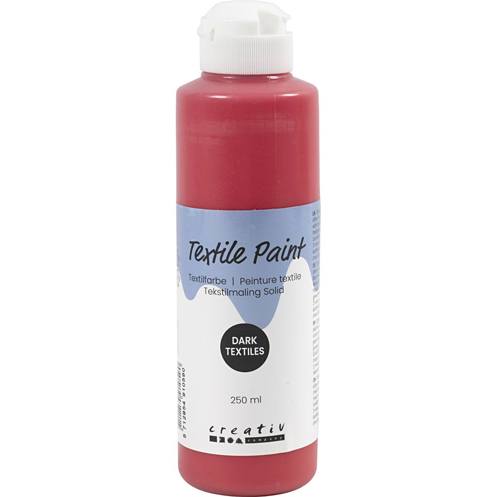 Textile Paint Opaque Red 250ml