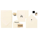 Paper Poetry Wooden Stamp Set Birthday 9 pieces