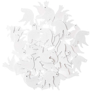 Ohhh! Lovely! Wooden litter dove white 48 pieces